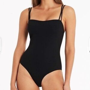 SEA LEVEL Dark Romance High Leg Bandeau Multifit One Piece